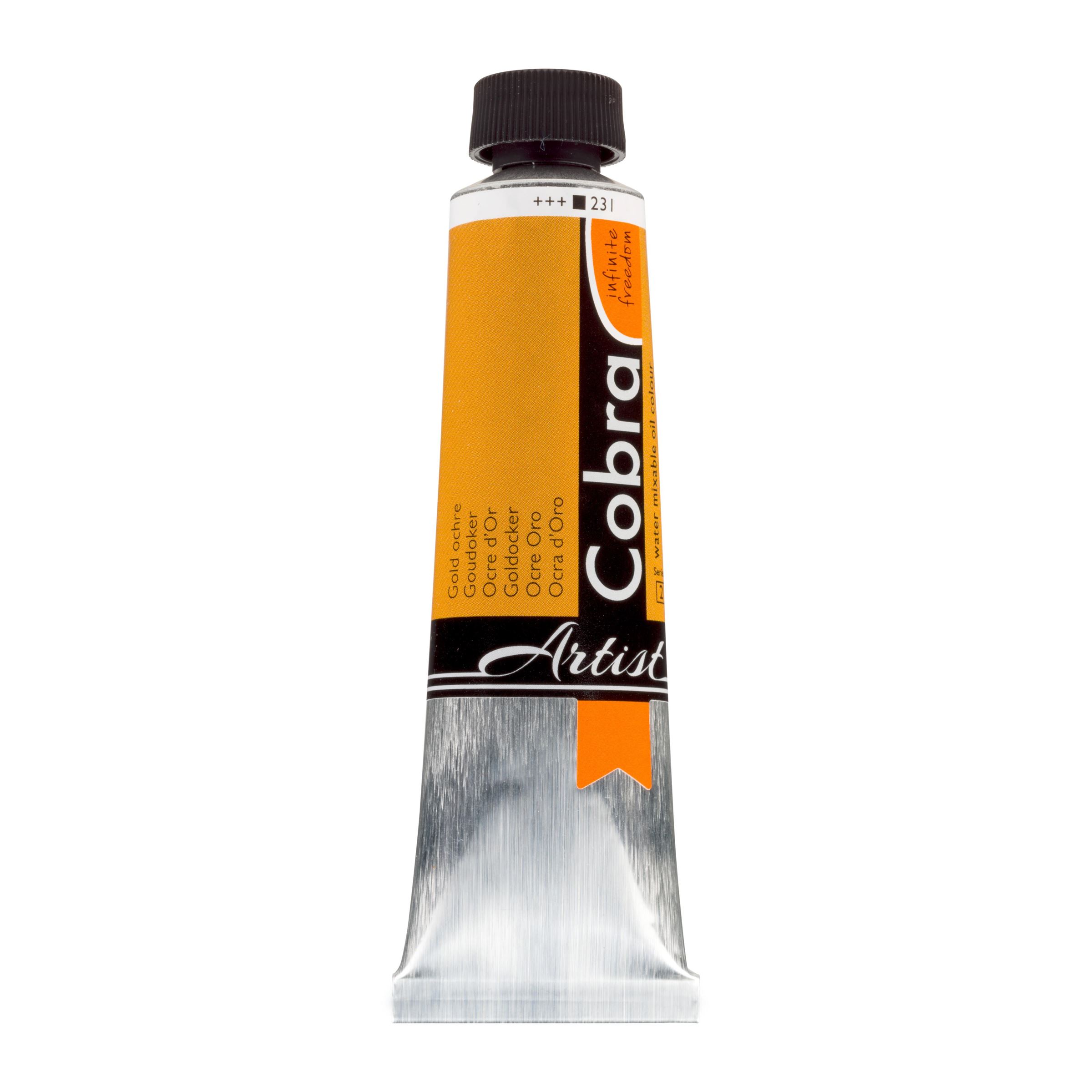 テクスチャーアート　orange gold  40×30 Artist Water-Mixable Oil Colour Tube 40 ml Gold Ochre 231