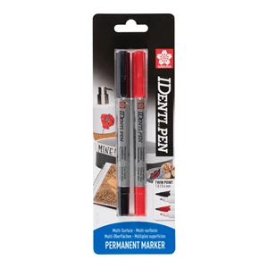 IDenti Pen Carte Blister Noir Rouge 2 Pièces